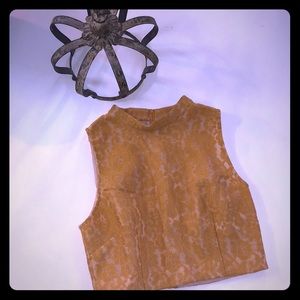 NWT KEEPSAKE the Label Sleeveless Lace Crop Top L